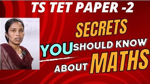 Deepika : TS TET paper -2 || Maths Important Questions 2024 || By Dmaths Deepika # Best Short trick#