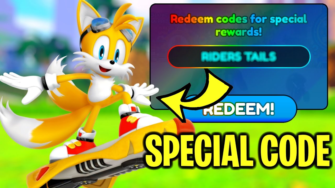 SPECIAL CODE THAT GIVES RIDERS TAILS IN SONIC SPEED SIMULATOR!? - Roblox 