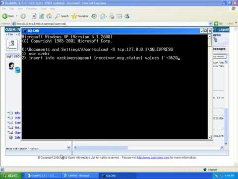 Setup Ozeki NG - SMS Gateway with Microsoft SQL Express - step 4