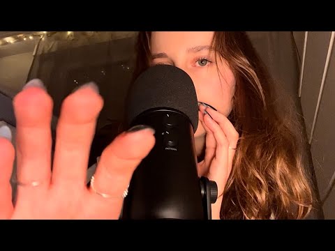 ASMR mic scratching + clicky whispers