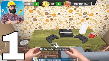 House Flipper Mobile  | Tutorial | GamePlay Walkthrough Part 1 ( iOS, Android )