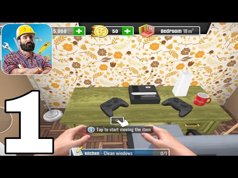 House Flipper Mobile  | Tutorial | GamePlay Walkthrough Part 1 ( iOS, Android )