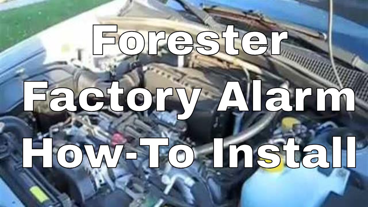 Security Control Module Subaru HOW TO INSTALL 2003 Subaru Forester Security System - YouTube