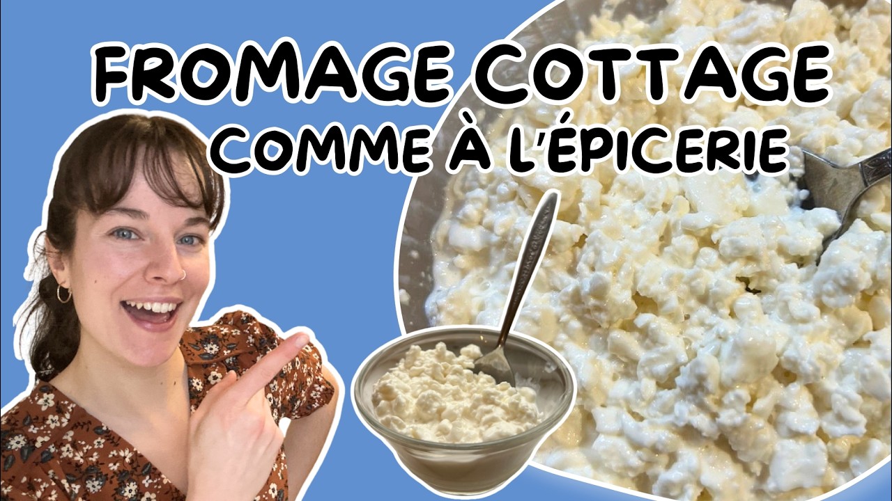 Faire du VRAI fromage cottage (avec du kéfir)