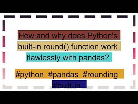 How and why does Python's built-in round() function work flawlessly with pandas?