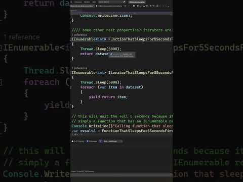 😲 Unique Characteristics About C# Iterators! #learntocode