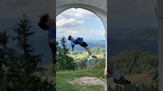 Crazy floating backflips in the mountains 🏔️😳 Is gravity even real?