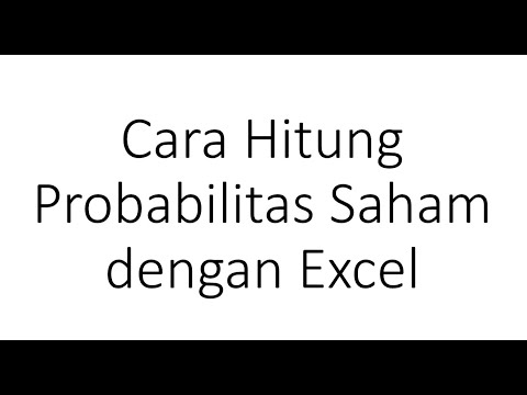 01a Cara HItung Probabilitas Saham - YouTube
