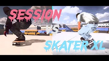 SkaterXL Modded vs Session Modded - Easy Day Highschool Line Comparison - What