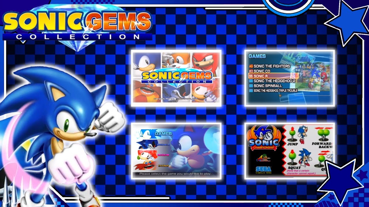 Sonic gems. Sonic Gems collection. Cyber Station Sonic. Sonic Gems collection Port).
