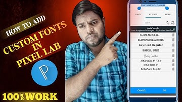 How To Add Custom Fonts in PixellabApp application || Make Your Thumbnails very  Attractive ||