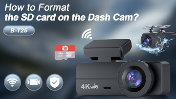 How to format the SD card on the dash cam?