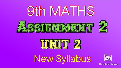 TN Class 9th Maths Assignment 2 | Answers | Unit 2  Real Numbers |English Medium