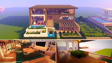 Minecraft Modern House Interior Tutorial Part 2| Minecraft Modern House #12 | MMT