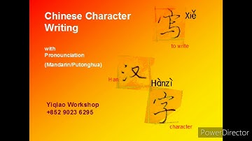 Chinese Character Writing: 早上好  Good morning