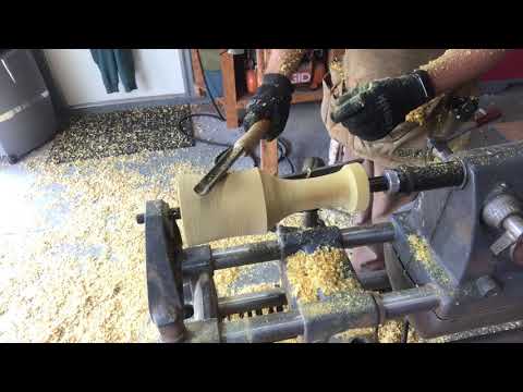 Bois D’Arc mallet on the ShopSmith