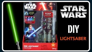 Star Wars Mini Lightsaber Tech Lab Diy Star Wars Lightsaber Make Light Saber That Lights Up