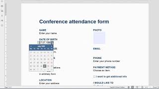 Creating fillable forms in ONLYOFFICE