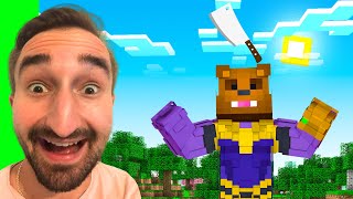 Making The INFINITY Cleaver To STOP THANOS In Insane Craft W/ SSundee