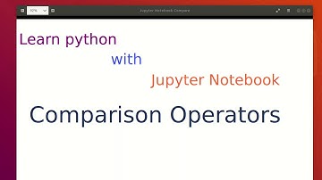 Lesson-7 Comparison Operators in Python