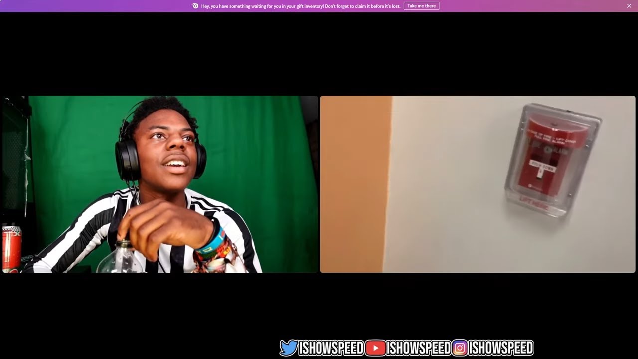 iShowSpeed Fan Pulls Fire Alarm In School 💀