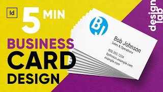 Business Card Design in 5 minutes / InDesign Tutorial