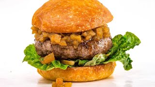 How To Make Canadian Spiced Burgers with Quebec Green Ketchup and Poutine By Rachael
