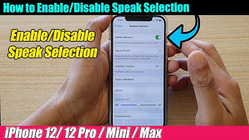 iPhone 12/12 Pro: How to Enable/Disable Speak Selection