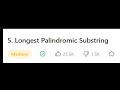 Longest Palindromic Substring - C#