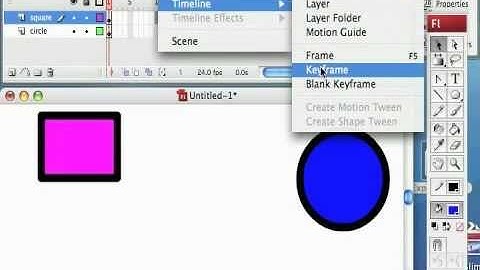 Flash Animation Tutorial- Creating Key Frames