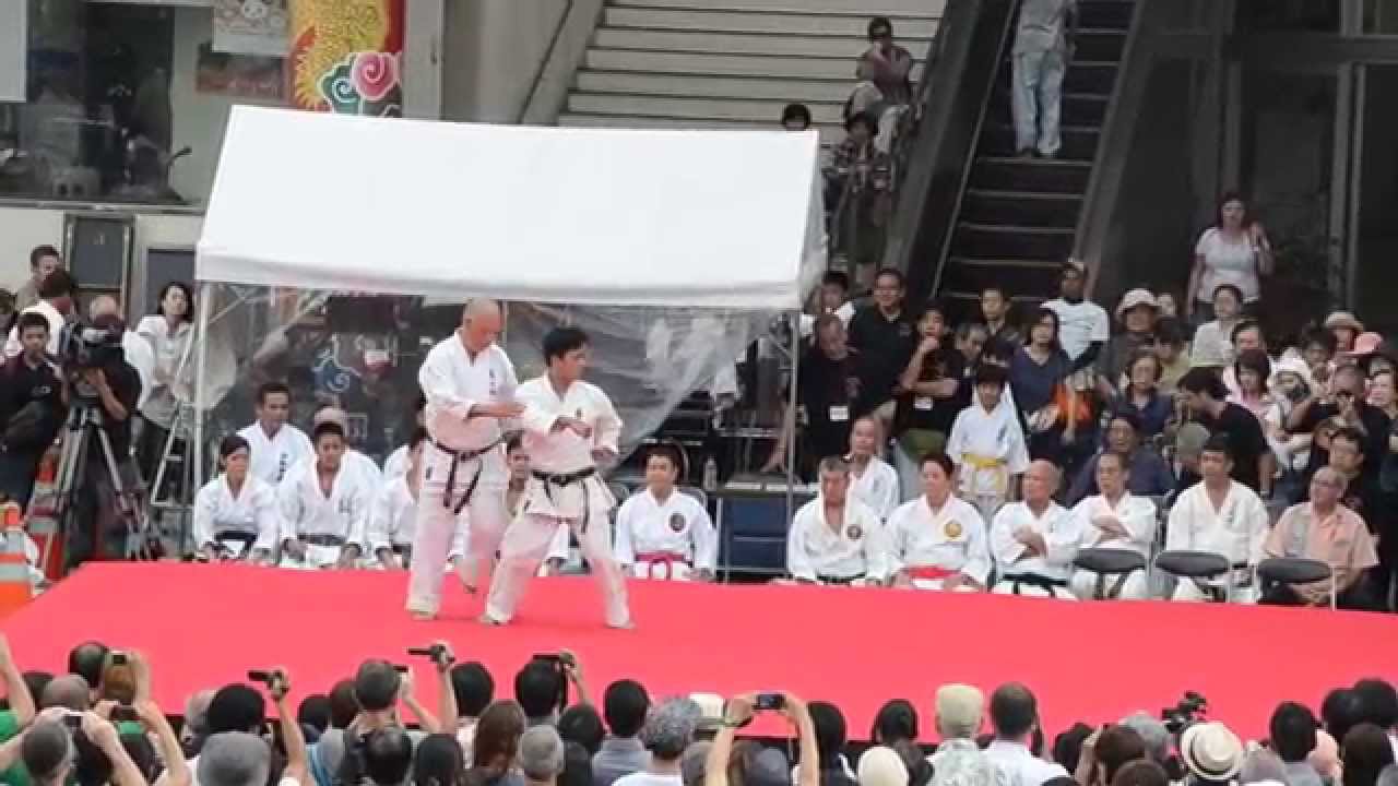Naihanchi testing @ karate day / 空手の日2014 karate gi