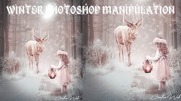 WINTER PHOTOSHOP MANIPULATION: How To Make Christmassy Looking Scenery.