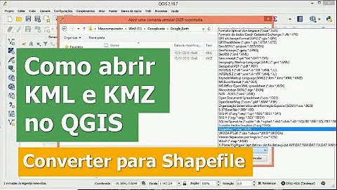 Como abrir KML e KMZ no QGIS?