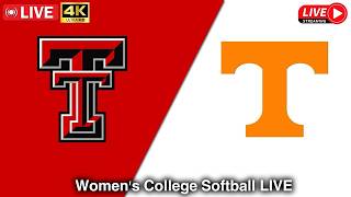 Texas Tech vs Tennessee LIVE | Women’s College Softball 2026