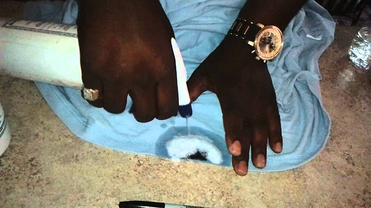 (Using CalvinJr's) Writting on a shirt with a sharpie