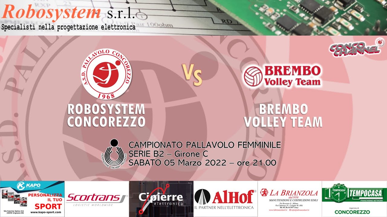 ROBOSYSTEM CONCOREZZO 🆚 Brembo Volley Team