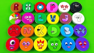 Alphabet Lore - Finding Numberblocks SLIME Colorful With Round Box Coloring! Satisfying Video ASMR