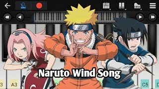 Naruto Ending 1 - Wind | Easy Piano Tutorial
