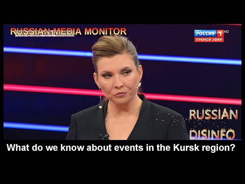 Russian state TV discusses Ukraine's incursion into Kursk