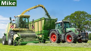 2020 | Grass Silage with Krone BiG X | Fendt 820 + 818 / Krone | Huiskamp B.V. | Gras hakselen.