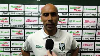 Entrevista pós-jogo Mamoré x Caldense com o técnico Wellington Simião