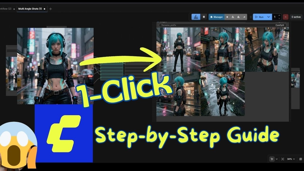 Create 5 Camera Angles in One Click AI Character Workflow Tutorial ...
