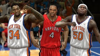 BATTLE IN THE PAINT! - Chris Bosh VS Eddy Curry x Zach Randolph