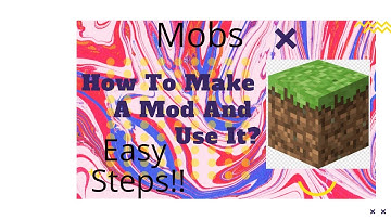 How To Make a Mod in Mcreator and Use it (Living Entity or Mob)