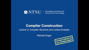 Compiler construction lecture 2 part 1