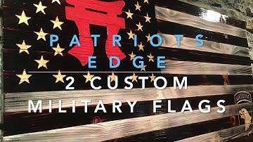 How to make a Wood American Flags and custom military flags that are hand carved and made in the USA