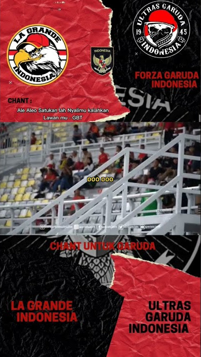 Chant versi Timnas Ale Ale Aleo Satukan lah Nyalimu kalahkan lawan mu #kitagaruda #shorts #bonek