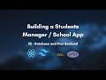 Building a Students Manager / School App #2 | Databases and First Backend