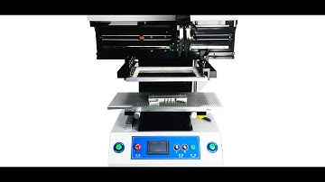 How to use semi automatic soldering printer machine