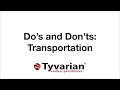 Tyvarian Do's and Don'ts: Transportation